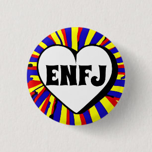 Bóton Redondo 2.54cm CRACHÁ redondo ENFJ MBTI 3 Cm