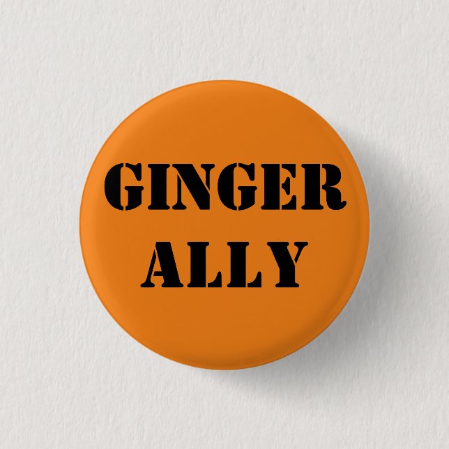 Bóton Redondo 2.54cm Crachá Redondo Ginger Ally 3 Cm (Frente)