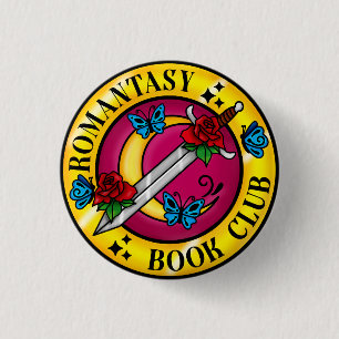Bóton Redondo 2.54cm Crachá Romantasy Book Club