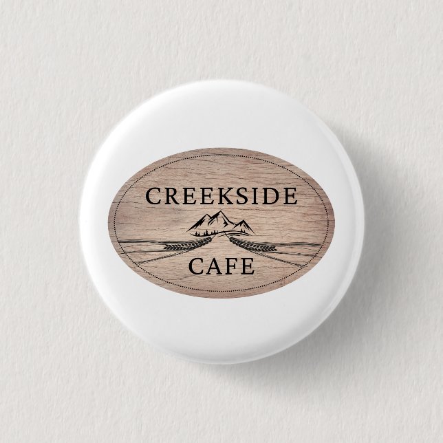 Bóton Redondo 2.54cm Creekside Cafe Collectible Pin (Frente)
