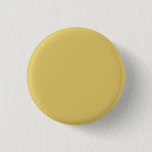Bóton Redondo 2.54cm Creme Cor Sólida Dourada