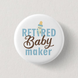 Bóton Redondo 2.54cm Criador De Bebês Reformado Engraçado Vasectomia Mo
