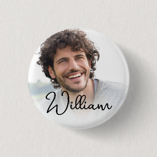 Bóton Redondo 2.54cm Crie seu próprio nome de imagem personalizada de f