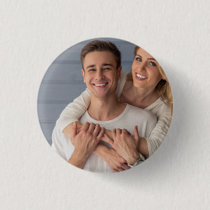 Bóton Redondo 2.54cm Crie Sua Própria Foto de Casal Personalizada