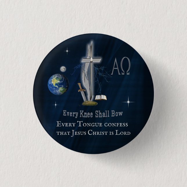 Bóton Redondo 2.54cm cristão (Frente)