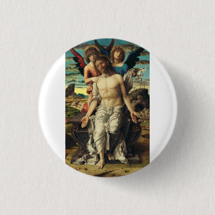 Bóton Redondo 2.54cm Cristo como o Redentor por Andrea Mantegna