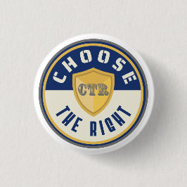 Bóton Redondo 2.54cm CTR Escolha o presente de chaveiro primário do LDS