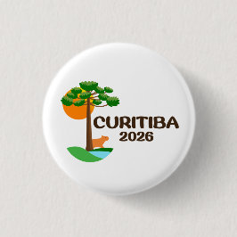 Bóton Redondo 2.54cm Curitiba Brazil 2026 International Convention Pin