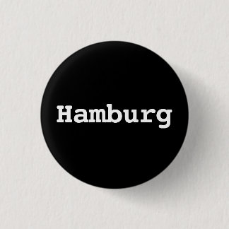 Bóton Redondo 2.54cm Customisable Hamburg Typography