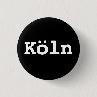 Bóton Redondo 2.54cm Customisable Köln Typography