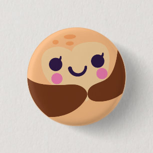 Bóton Redondo 2.54cm Cutie Pluto