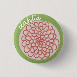 Bóton Redondo 2.54cm Dahlia Button
