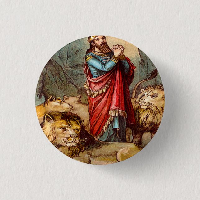 Bóton Redondo 2.54cm Daniel no botão 2 do antro do ` s do leão (Frente)