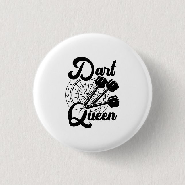 Bóton Redondo 2.54cm Dart Queen (Frente)