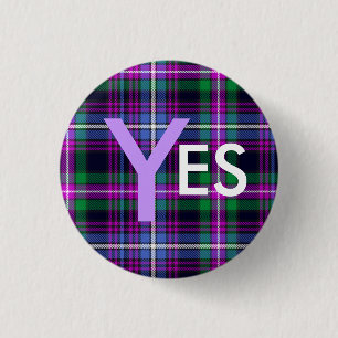 Bóton Redondo 2.54cm De Indy do Tartan independência Pinback de