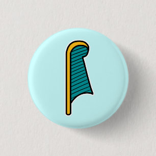 Bóton Redondo 2.54cm Deidade:: Ma'at