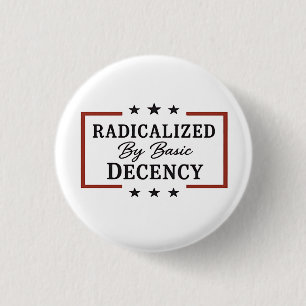 Bóton Redondo 2.54cm Democracia Social Radicalizada Pela Decência Básic