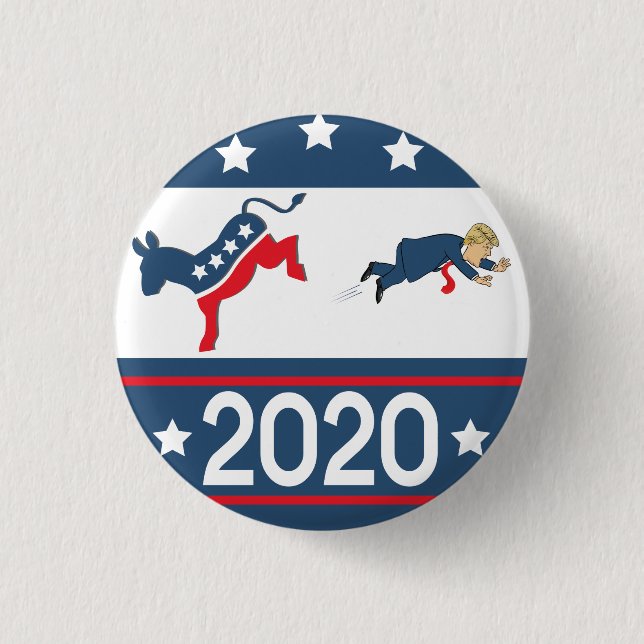 Bóton Redondo 2.54cm Democratas 2020 (Frente)