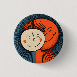 Bóton Redondo 2.54cm Depende um do outro