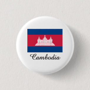 Bóton Redondo 2.54cm Design da bandeira de Cambodia