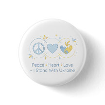 Design de Apoio Minimalista Paz Coração Amor Ucrân