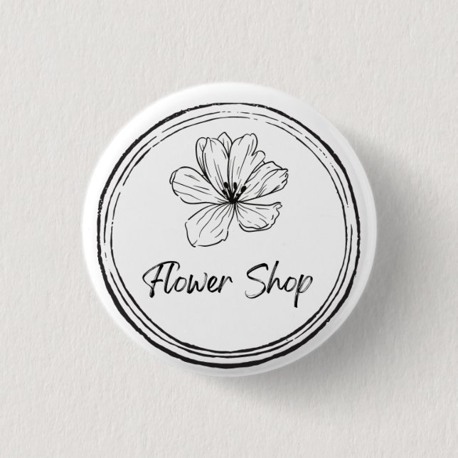 Bóton Redondo 2.54cm Design de botão pequeno (Frente)