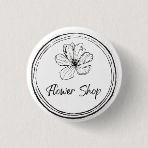 Bóton Redondo 2.54cm Design de botão pequeno