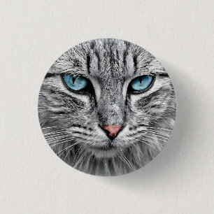 Bóton Redondo 2.54cm Design Fratural Da Face Cat-10682