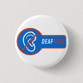 Bóton Redondo 2.54cm design único surdez