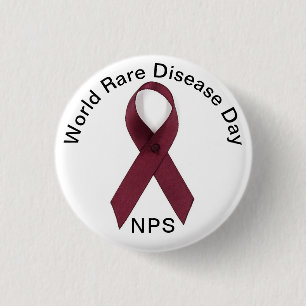 Bóton Redondo 2.54cm Dia Mundial das Doenças Raras, NPS