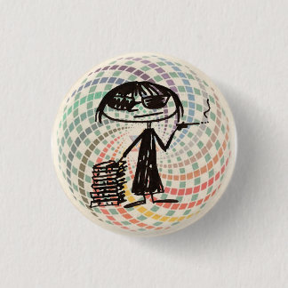 Bóton Redondo 2.54cm didion de Joana com geometria sagrado