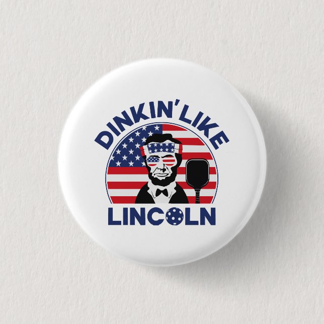 Bóton Redondo 2.54cm Dinkin Tal Lincoln (Frente)