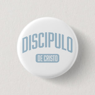 Bóton Redondo 2.54cm Discíple Light Blue Button espanhol