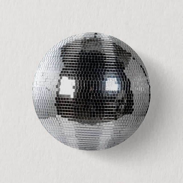 Bóton Redondo 2.54cm disco ball (Frente)