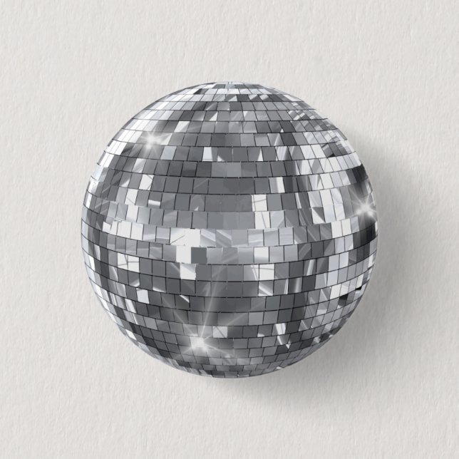 Bóton Redondo 2.54cm Disco Ball (Frente)