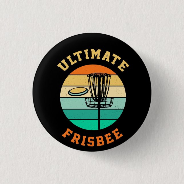 Bóton Redondo 2.54cm Disk Golf Ultimate Frisbee (Frente)