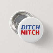 Ditch Mitch vermelho branco azul moderno tipografi