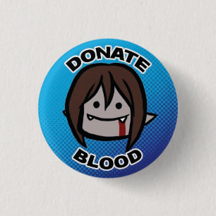 Bóton Redondo 2.54cm Doe o sangue