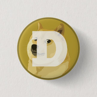 Bóton Redondo 2.54cm Dogecoin DOGE