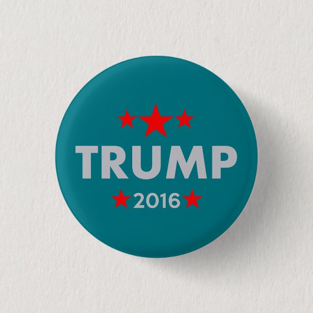 Bóton Redondo 2.54cm Donald Trump 2016 (Frente)