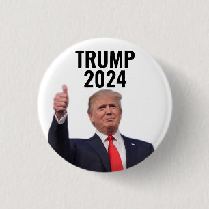 Bóton Redondo 2.54cm Donald Trump 2024
