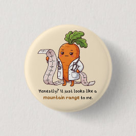 Bóton Redondo 2.54cm Dr. Carrot with ECG (Dr. Carrot Series) Medical Hu