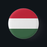 Bóton Redondo 2.54cm Drapeau Hongrie tricolore<br><div class="desc">Le drapeau de la Hongrie est composé de trois bandes horizontales rouge,  blanche et verte.</div>