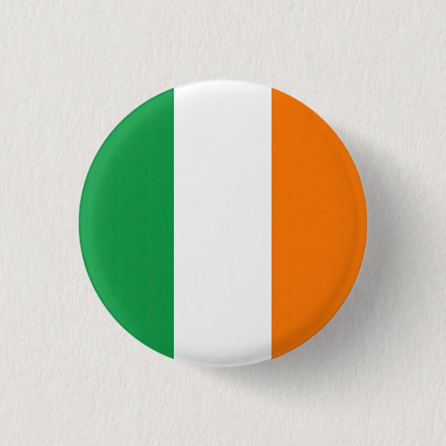 Bóton Redondo 2.54cm Drapeau Irlande Tricolore (Frente)