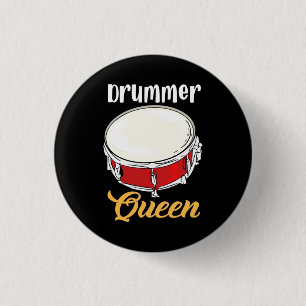 Bóton Redondo 2.54cm Drummer Queen