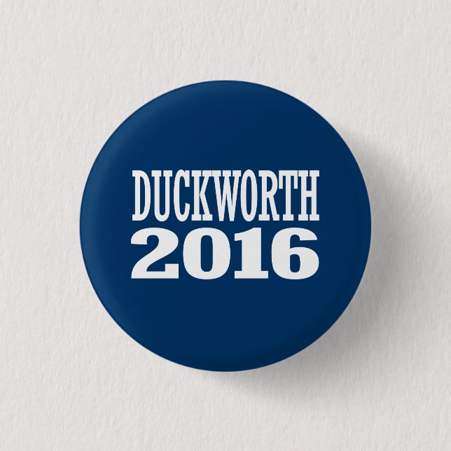 Bóton Redondo 2.54cm Duckworth - Tammy Duckworth 2016 (Frente)