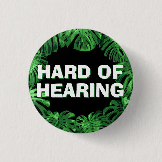 Bóton Redondo 2.54cm Duro de Palavras Tropicais Negras