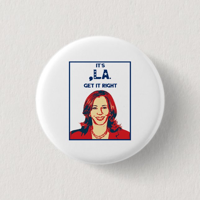 Bóton Redondo 2.54cm É o Vírgula-La. (Frente)