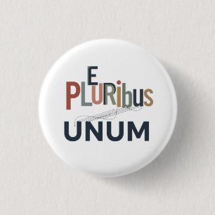 Bóton Redondo 2.54cm "E Pluribus Unum" - Design para Unidade