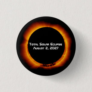 Bóton Redondo 2.54cm Eclipse Total do Século 2027